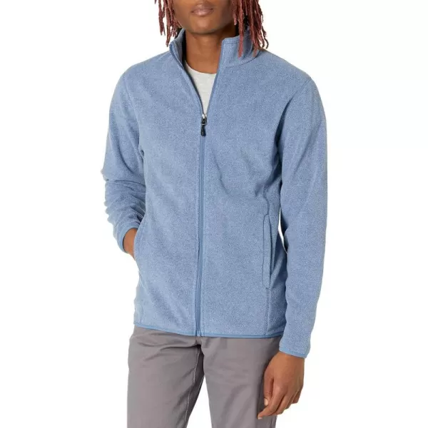 Amazon Essentials Mens FullZip Polar Fleece Jacket Available in Big amp TallPolyester Blue Heather