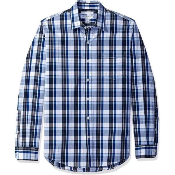 Blue Charcoal Plaid