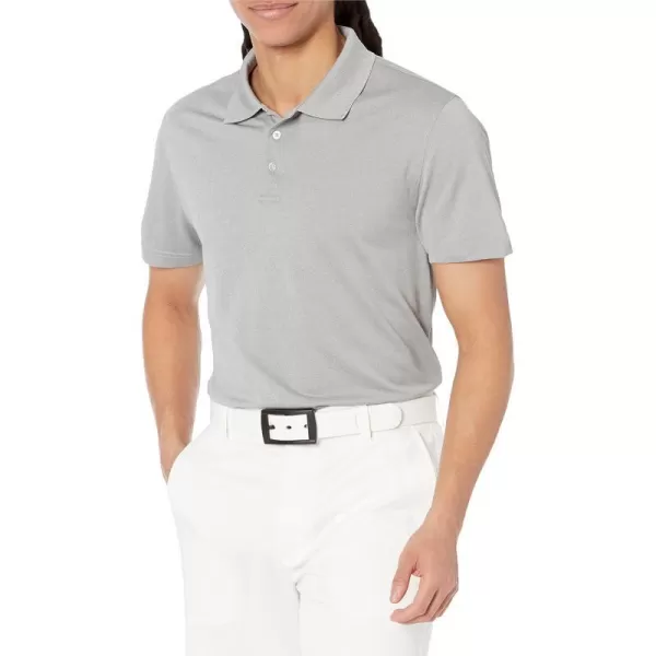 Amazon Essentials Mens SlimFit QuickDry Golf Polo ShirtLight Grey Heather