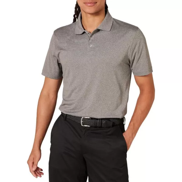 Amazon Essentials Mens SlimFit QuickDry Golf Polo ShirtMedium Grey Heather