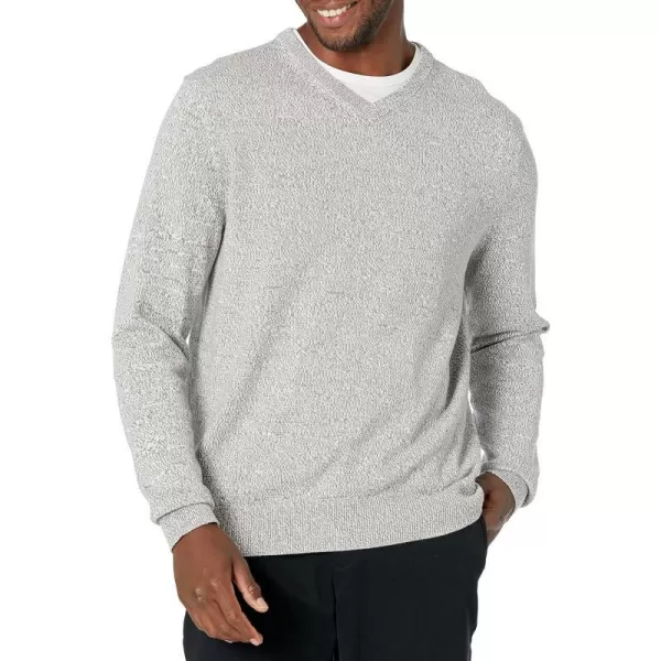 Amazon Essentials Mens VNeck Sweater Available in Big amp TallGrey Marl