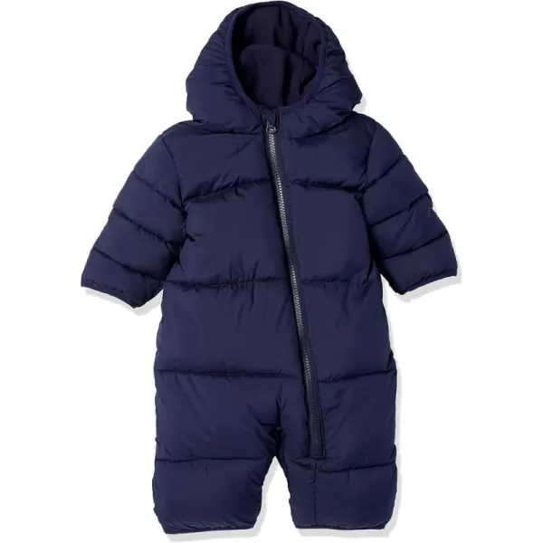 Amazon Essentials Unisex Babies Puffer Bunting SuitDark Navy