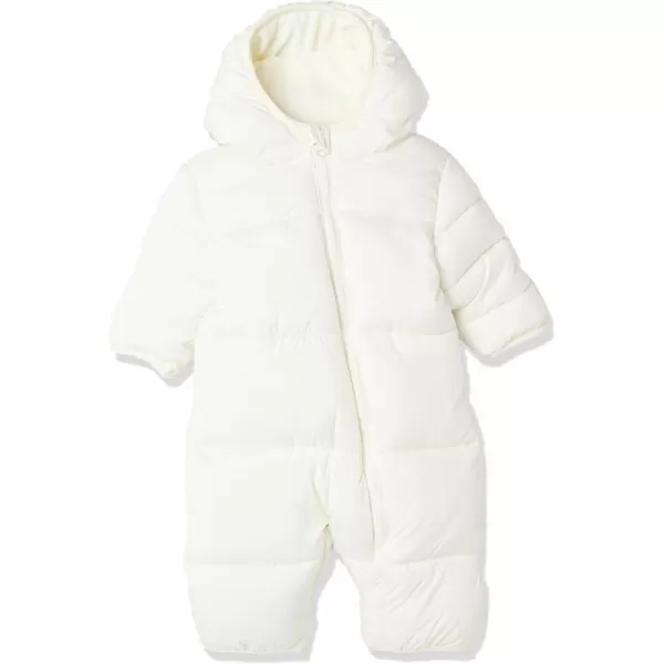 Amazon Essentials Unisex Babies Puffer Bunting SuitIvory