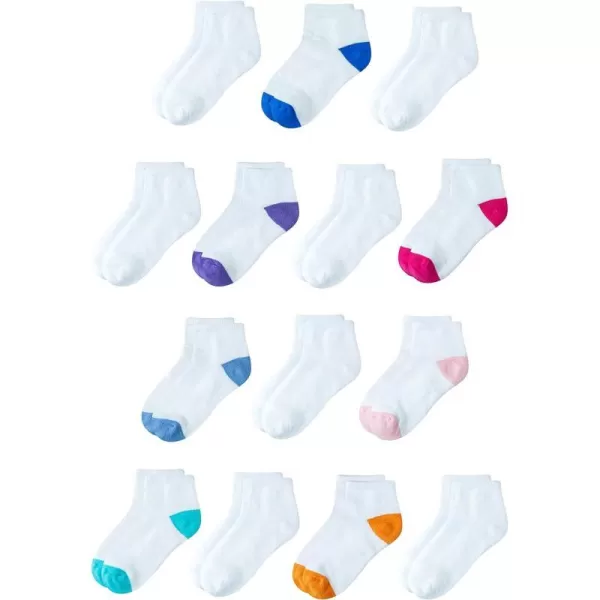 Amazon Essentials Unisex Kids and Toddlers Cotton Ankle Socks 14 PairsMulticolor