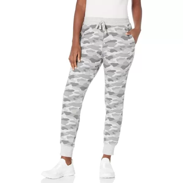 Amazon Essentials Womens Fleece Jogger Sweatpant Available in Plus SizeLight Grey Camo