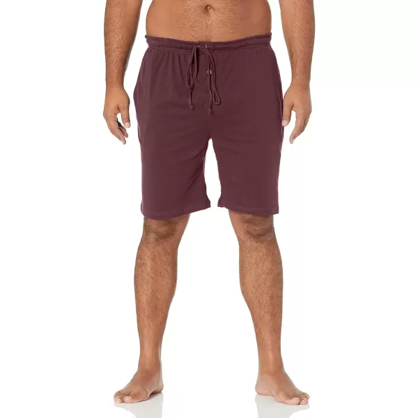 Amazon Essentials Mens 9 Knit Pajama Short Available in Big amp TallBurgundy