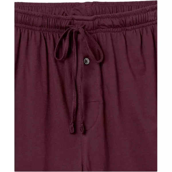 Amazon Essentials Mens 9 Knit Pajama Short Available in Big amp TallBurgundy