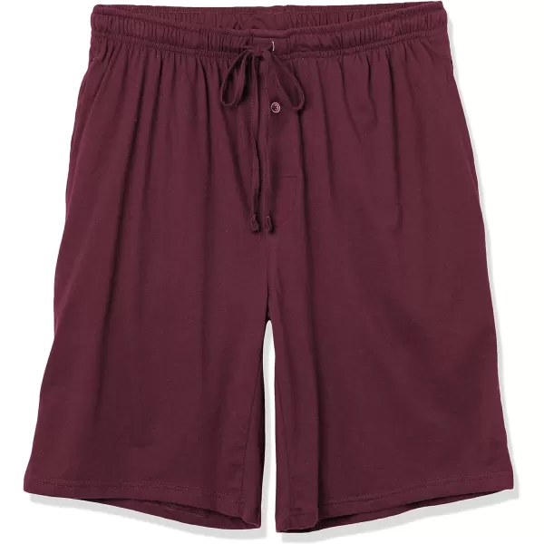 Amazon Essentials Mens 9 Knit Pajama Short Available in Big amp TallBurgundy