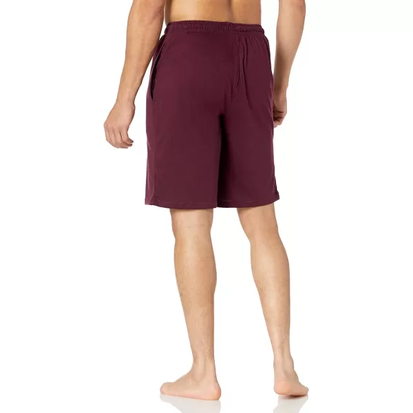 Amazon Essentials Mens 9 Knit Pajama Short Available in Big amp TallBurgundy