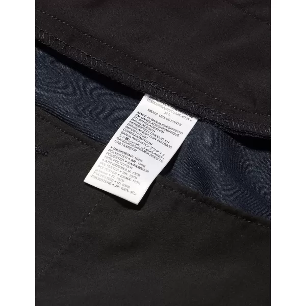 Amazon Essentials Mens ClassicFit ExpandableWaist FlatFront Dress PantPolyester Navy