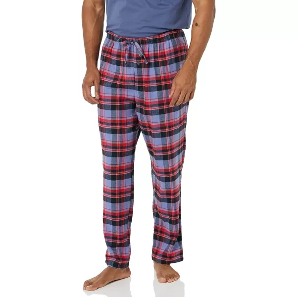 Amazon Essentials Mens Flannel Pajama Pant Available in Big amp TallBlack Blue Mixed Tartan