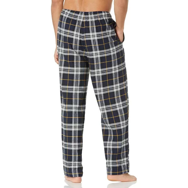 Amazon Essentials Mens Flannel Pajama Pant Available in Big amp TallBlackYellow Plaid