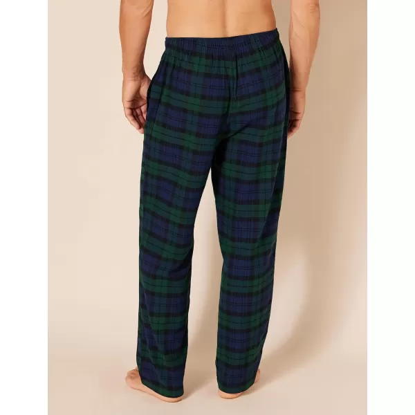 Amazon Essentials Mens Flannel Pajama Pant Available in Big amp TallBlackwatch Plaid