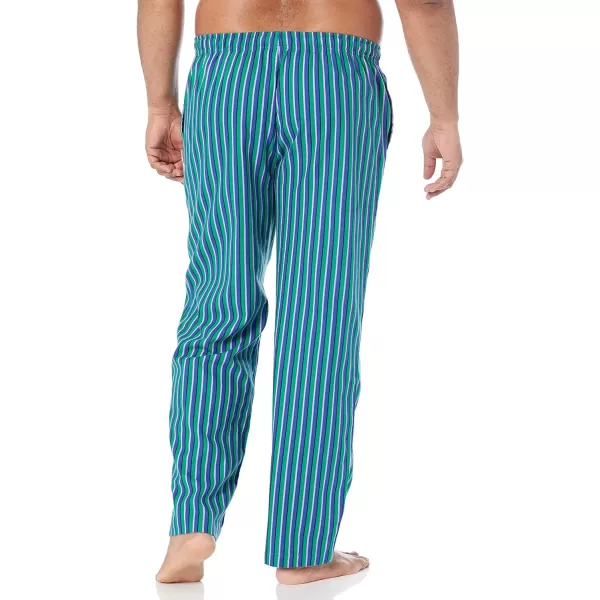 Amazon Essentials Mens Flannel Pajama Pant Available in Big amp TallBlue Green Stripe