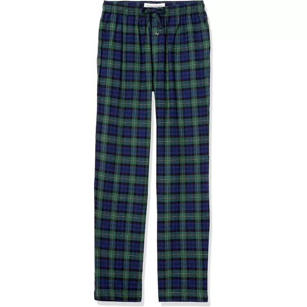 Amazon Essentials Mens Flannel Pajama Pant Available in Big amp TallGreen Royal Blue Tartan Plaid