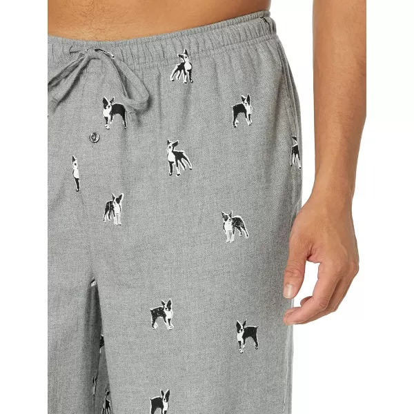 Amazon Essentials Mens Flannel Pajama Pant Available in Big amp TallGrey Dog