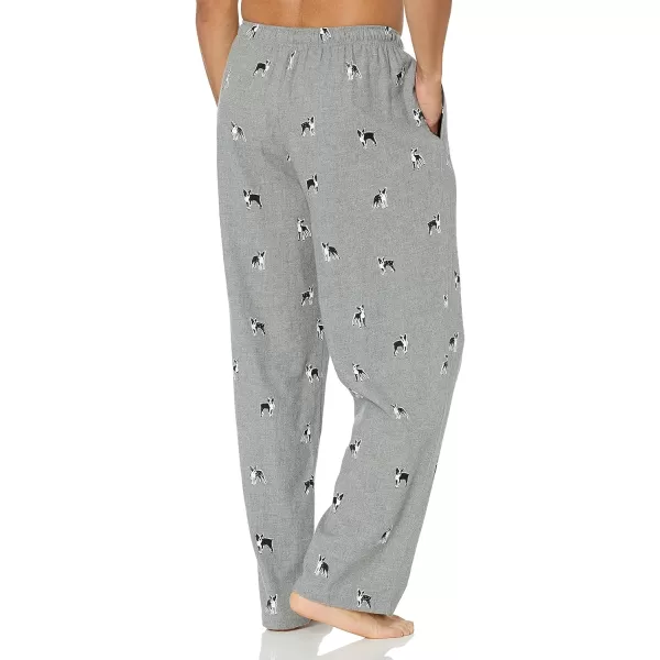 Amazon Essentials Mens Flannel Pajama Pant Available in Big amp TallGrey Dog