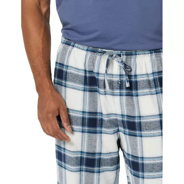 Amazon Essentials Mens Flannel Pajama Pant Available in Big amp TallGrey White Plaid