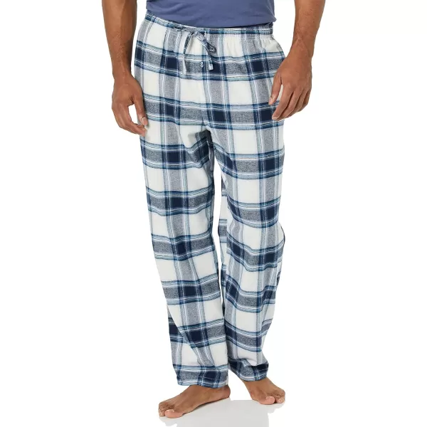 Amazon Essentials Mens Flannel Pajama Pant Available in Big amp TallGrey White Plaid