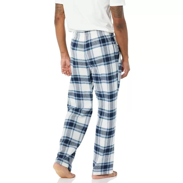 Amazon Essentials Mens Flannel Pajama Pant Available in Big amp TallGrey White Plaid