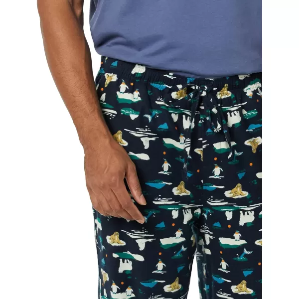 Amazon Essentials Mens Flannel Pajama Pant Available in Big amp TallNavy Arctic Creatures