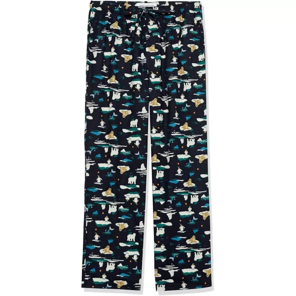 Amazon Essentials Mens Flannel Pajama Pant Available in Big amp TallNavy Arctic Creatures