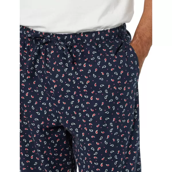 Amazon Essentials Mens Flannel Pajama Pant Available in Big amp TallNavy Paisley