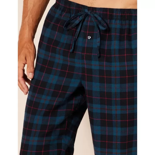 Amazon Essentials Mens Flannel Pajama Pant Available in Big amp TallNavyBlack Plaid