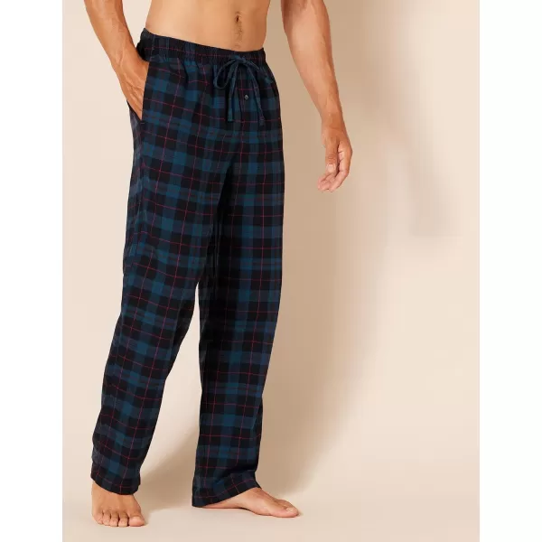 Amazon Essentials Mens Flannel Pajama Pant Available in Big amp TallNavyBlack Plaid