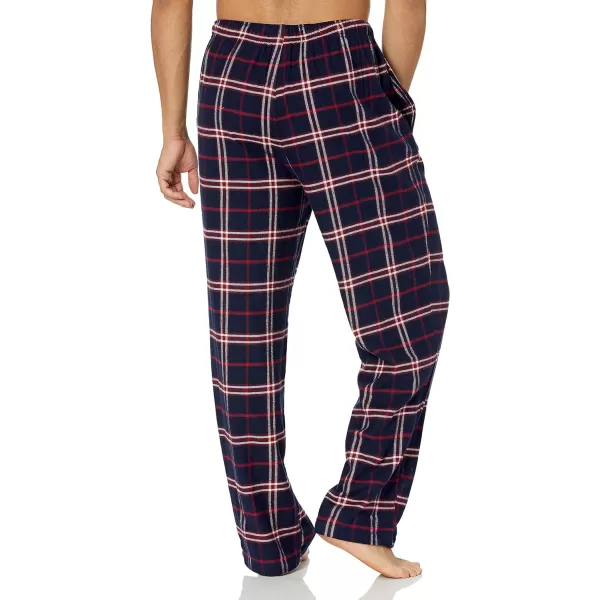 Amazon Essentials Mens Flannel Pajama Pant Available in Big amp TallNavyRed Plaid