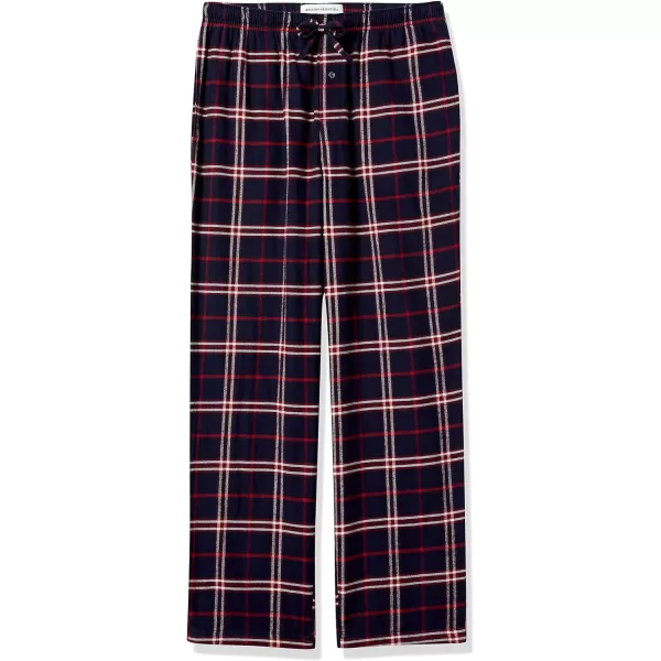 Amazon Essentials Mens Flannel Pajama Pant Available in Big amp TallNavyRed Plaid