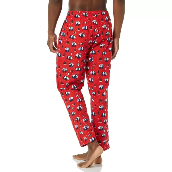 Amazon Essentials Mens Flannel Pajama Pant Available in Big amp TallRed Panda