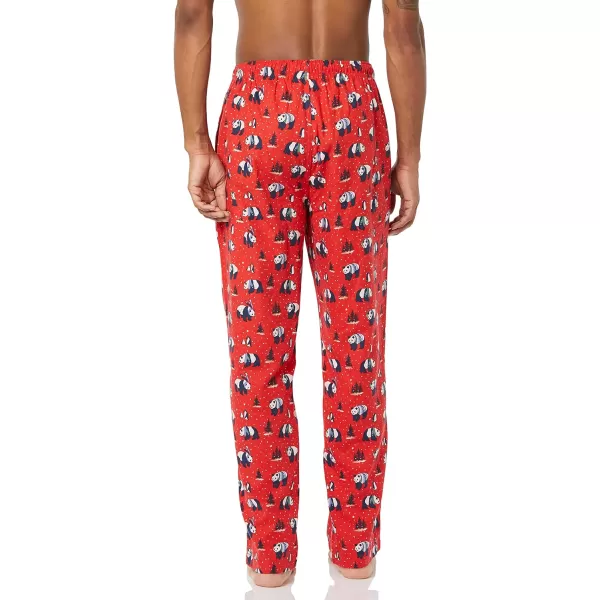 Amazon Essentials Mens Flannel Pajama Pant Available in Big amp TallRed Panda