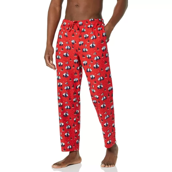 Amazon Essentials Mens Flannel Pajama Pant Available in Big amp TallRed Panda