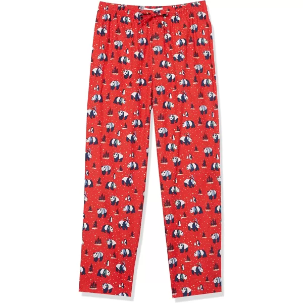 Amazon Essentials Mens Flannel Pajama Pant Available in Big amp TallRed Panda