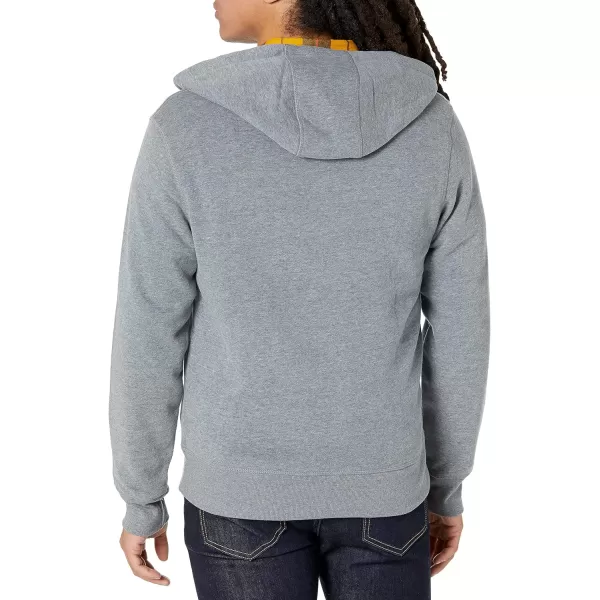 Amazon Essentials Mens FullZip Hooded Fleece Sweatshirt Available in Big amp TallBlack Grey Heather