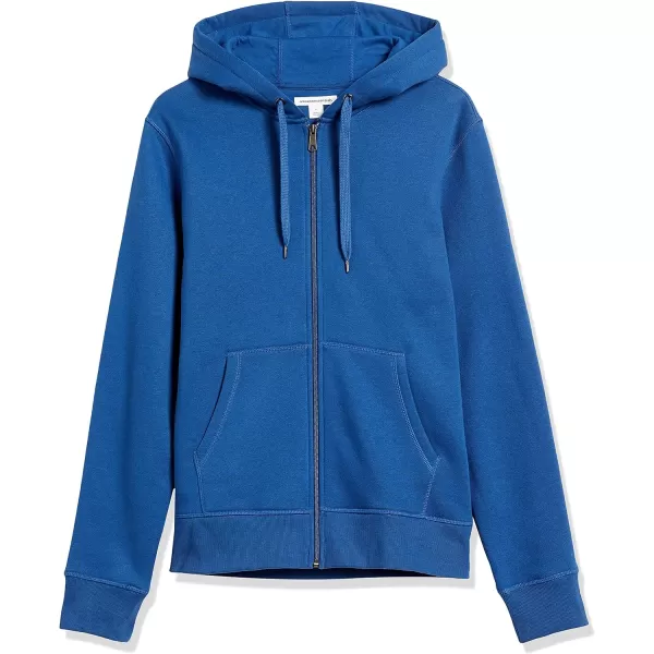 Amazon Essentials Mens FullZip Hooded Fleece Sweatshirt Available in Big amp TallBlue