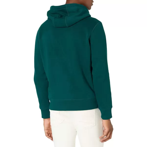 Amazon Essentials Mens FullZip Hooded Fleece Sweatshirt Available in Big amp TallForest Green