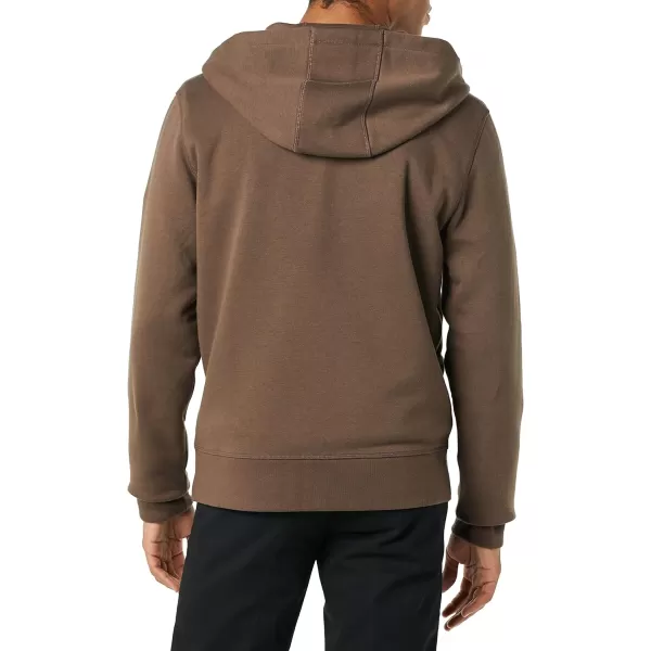 Amazon Essentials Mens FullZip Hooded Fleece Sweatshirt Available in Big amp TallMedium Brown