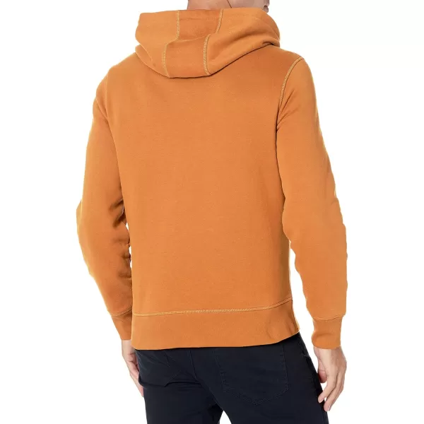 Amazon Essentials Mens FullZip Hooded Fleece Sweatshirt Available in Big amp TallNutmeg