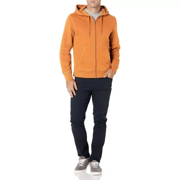 Amazon Essentials Mens FullZip Hooded Fleece Sweatshirt Available in Big amp TallNutmeg