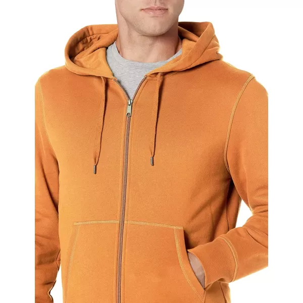 Amazon Essentials Mens FullZip Hooded Fleece Sweatshirt Available in Big amp TallNutmeg