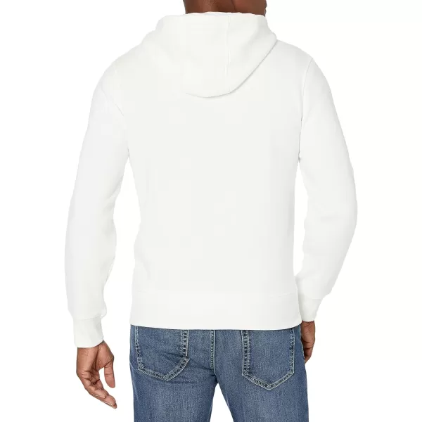 Amazon Essentials Mens FullZip Hooded Fleece Sweatshirt Available in Big amp TallOffwhite