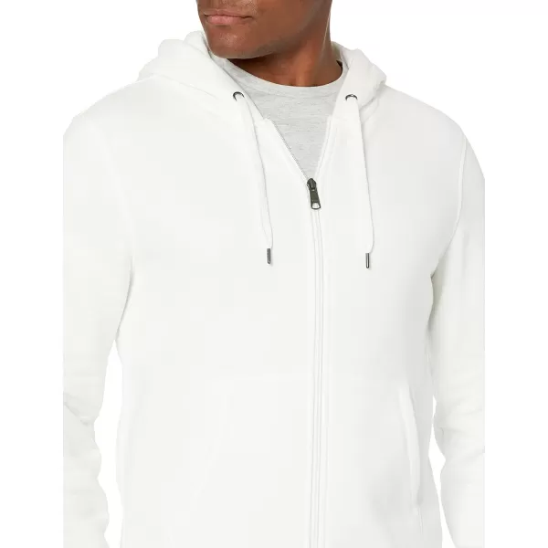 Amazon Essentials Mens FullZip Hooded Fleece Sweatshirt Available in Big amp TallOffwhite