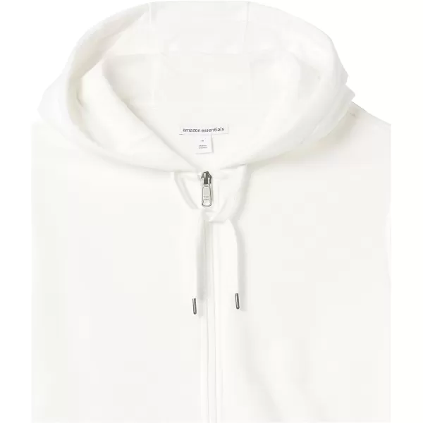 Amazon Essentials Mens FullZip Hooded Fleece Sweatshirt Available in Big amp TallOffwhite