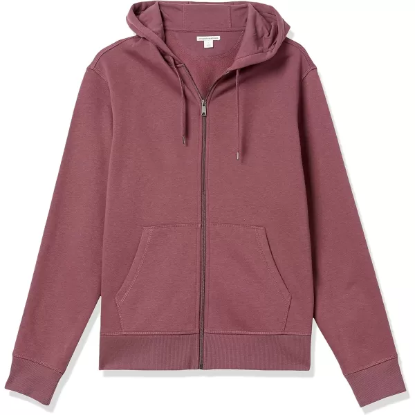 Amazon Essentials Mens FullZip Hooded Fleece Sweatshirt Available in Big amp TallPurple