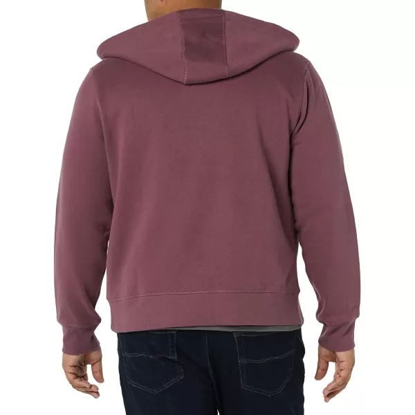 Amazon Essentials Mens FullZip Hooded Fleece Sweatshirt Available in Big amp TallPurple