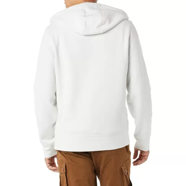 Amazon Essentials Mens FullZip Hooded Fleece Sweatshirt Available in Big amp TallWhite