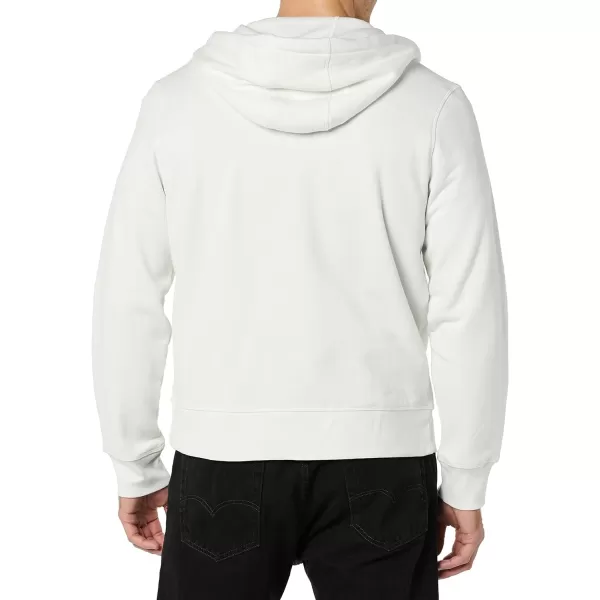 Amazon Essentials Mens FullZip Hooded Fleece Sweatshirt Available in Big amp TallWhite