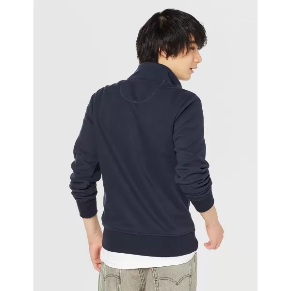 Amazon Essentials Mens LongSleeve QuarterZip Fleece SweatshirtNavy